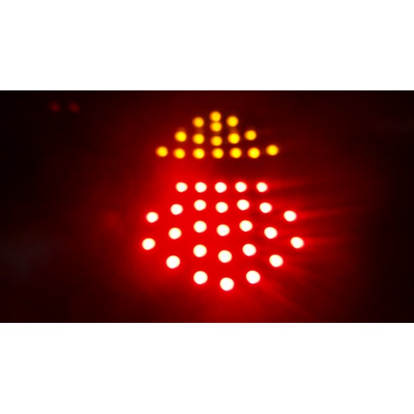 kit PAR PLACA DE LEDS DO FUSCA MOD-1962 A 1982 "Bicolor"-Pisca Laranja